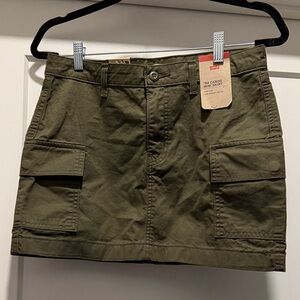 Levi's Green Cargo Mini Skirt